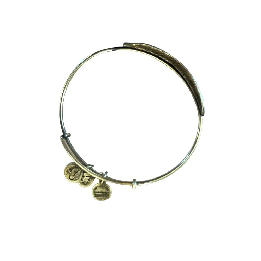 Alex and Ani Quil Feather Wrap Cuff Bracelet